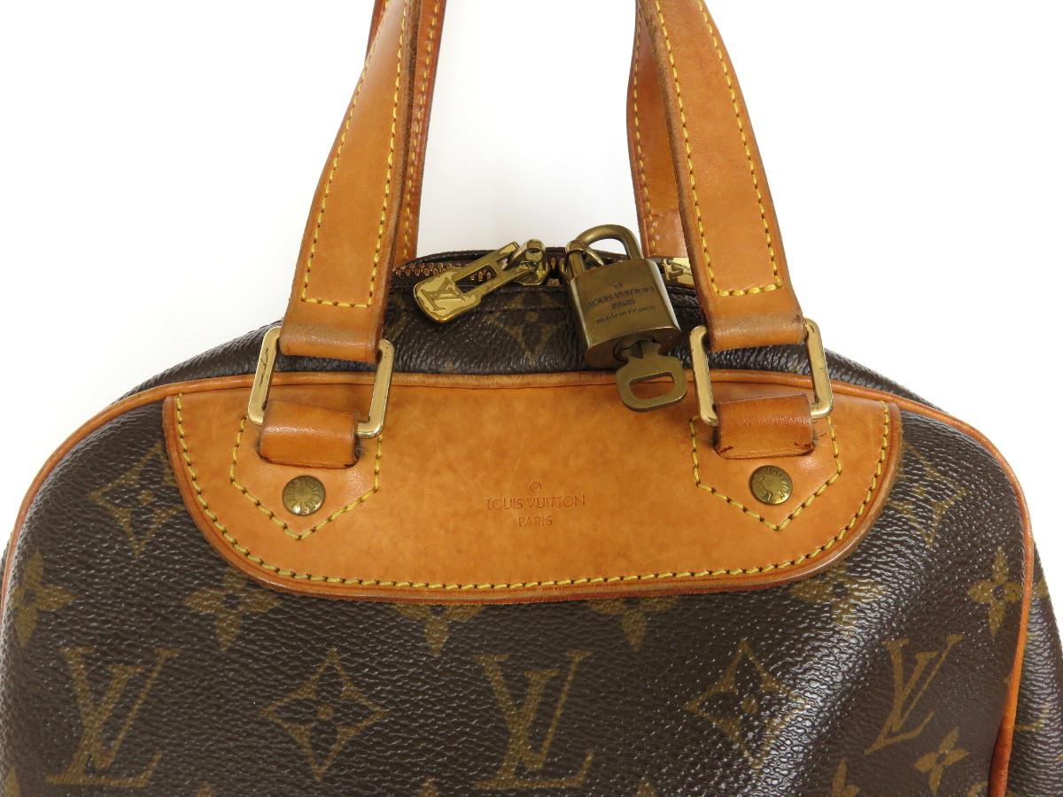 Authentic LOUIS VUITTON Monogram Canvas Leather Excursion Handbag Bag Purse | eBay