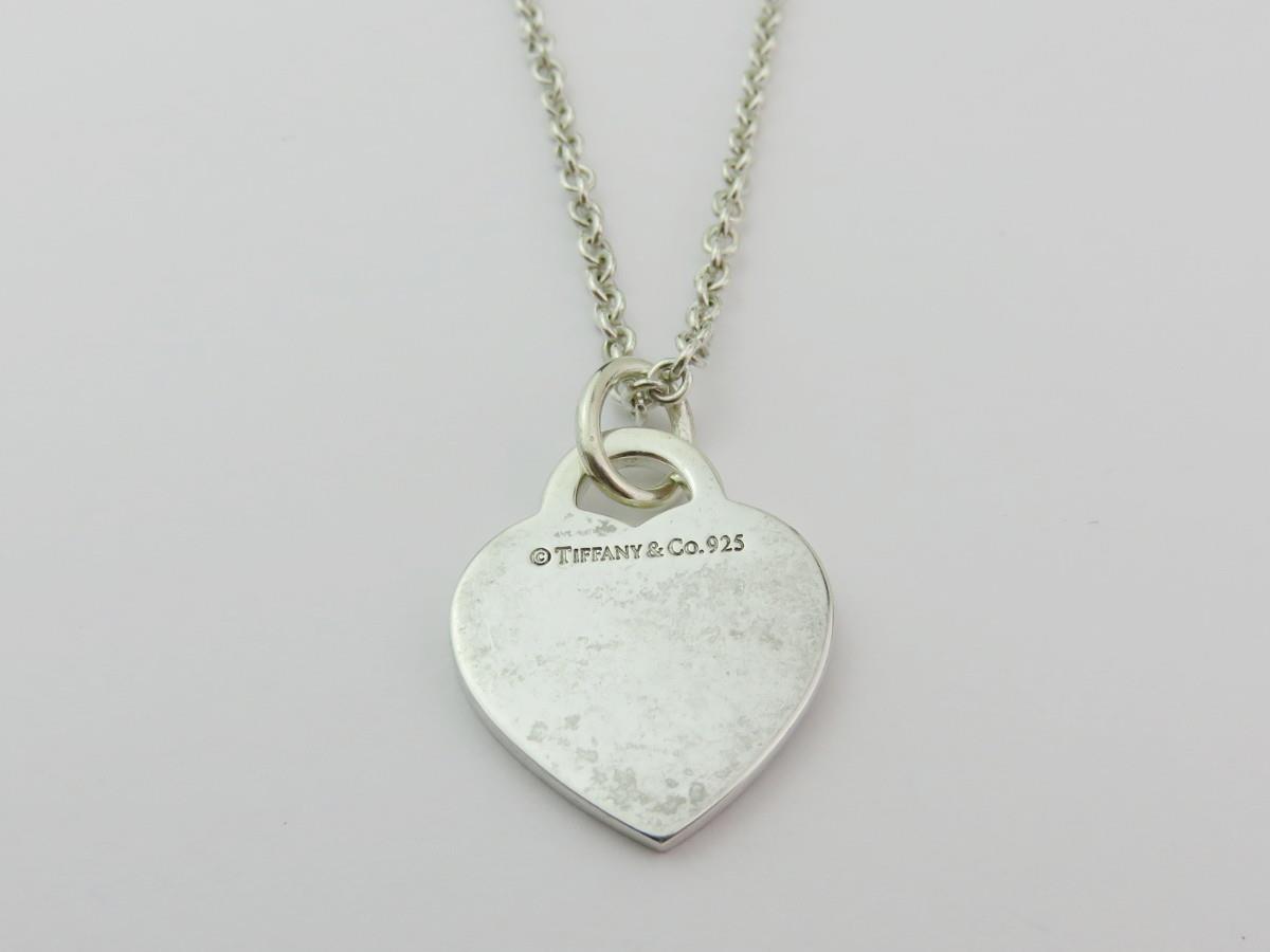 Authentic TIFFANY & CO Sterling Silver Notes Heart Tag Pendant Necklace ...