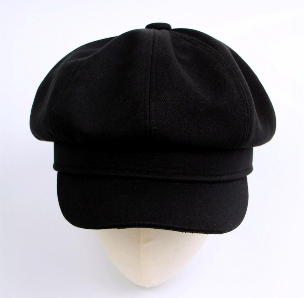 Solid Octagonal Spitfire Newsboy Cabbies Painter Beret Hat Cap - Picture 2 of 3