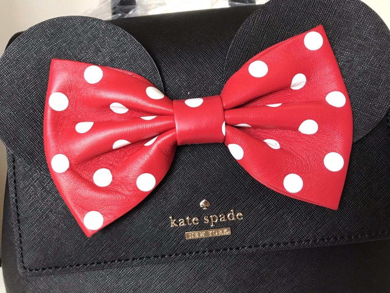 NWT Kate Spade Neema Minnie Mouse Ears Backpack Black ...