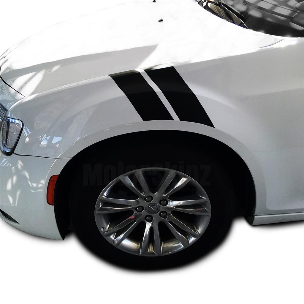 Fender Racing Hash Stripes Vinyl Decal Overlay for 20112018 Chrysler