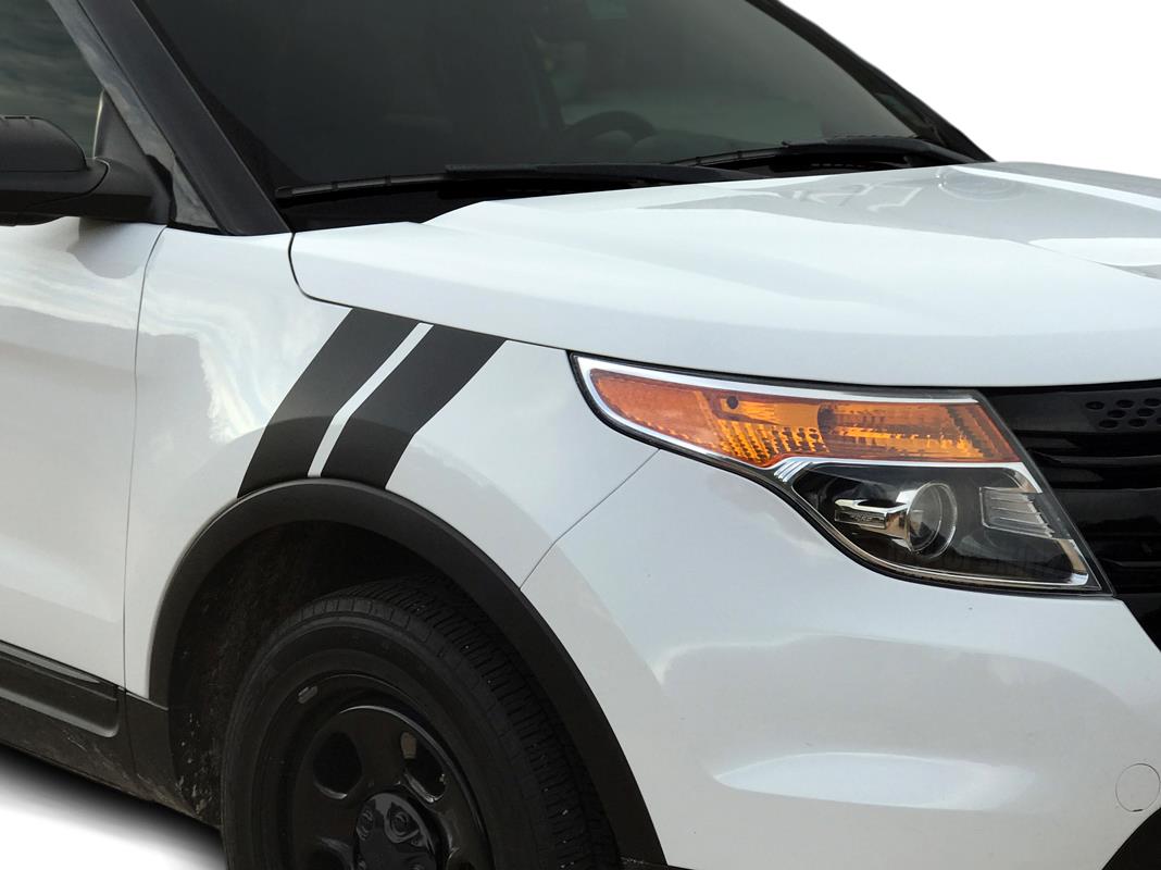 2016 2017 2018 Ford Explorer Fender Racing Hash Stripes Decal Set