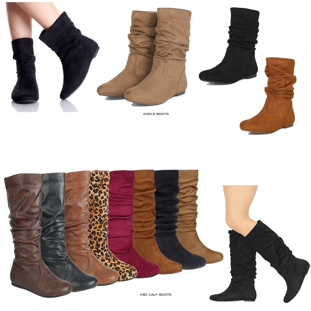 flat wedge boots