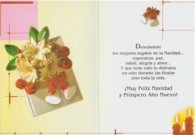 Spanish Christmas Greeting Card, A LOVING CHRISTMAS MESSAGE | eBay