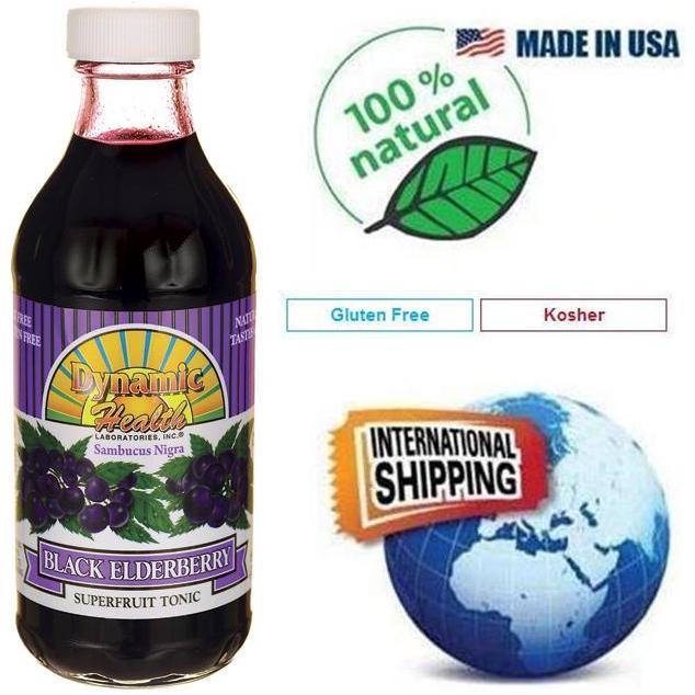 Dynamic Health BLACK ELDERBERRY LIQUID EXTRACT 8 oz (236 ml) Immune