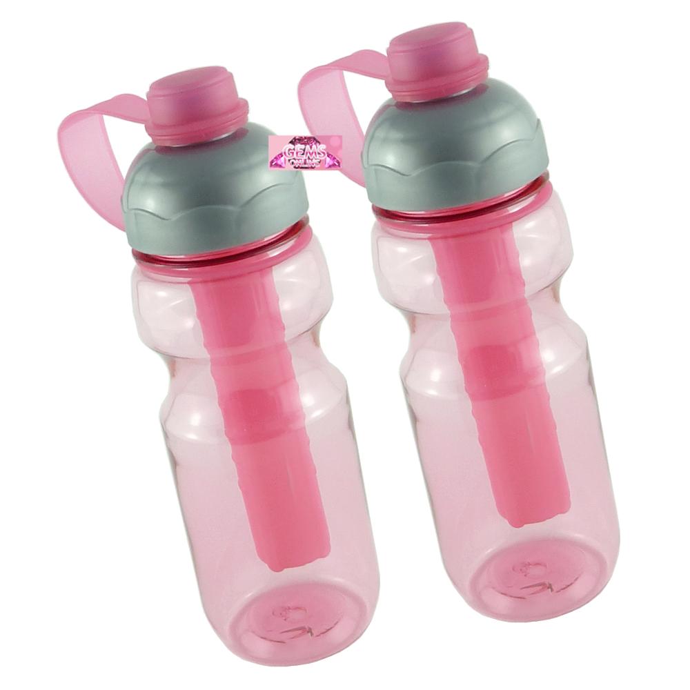 2 DRINK BOTTLES ICE CORE INSERT WATER BOTTLE SPORTS CYCLING RUN CAMPING ...