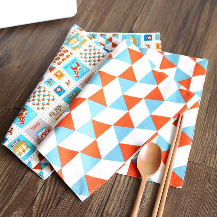 "The Favorite" Pack of 2 Cute Table Mats Rectangular Dining Pad Fabric