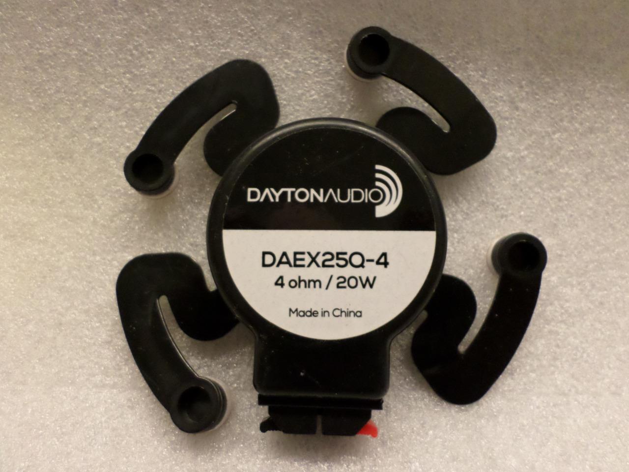 Dayton Audio DAEX25Q-4 Quad Feet 25mm Exciter 20W 4 Ohm - New - Out of box