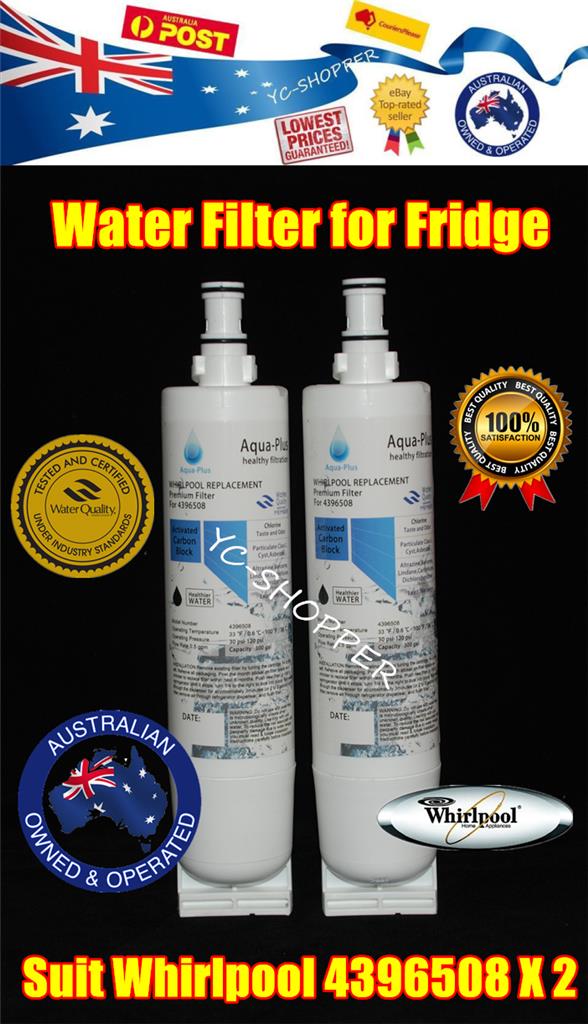 2 X Whirlpool Fridge Ice and Water Filter 4396508 Replacement Fridge Filter eBay