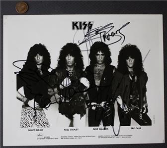 超希少サイン入りKISS Rockers & Rulers コレクターズプレート Kiss