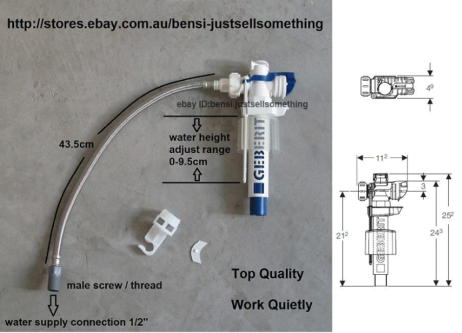 Geberit Impuls 380 Unifill II back filling valve / toilet cistern inlet