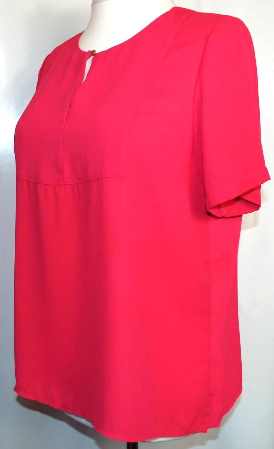 NEW 🌺SUPER EX-HIGH ST PINK OR PURPLE BUTTON FRONT TUNIC TOP 🌺20 22 24 # TUB** - Picture 8 of 9