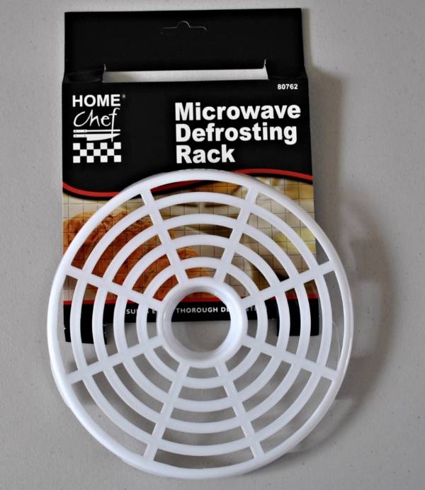 Microwave Defrosting Rack Round Healthy Crispy Cooking Fat Draining