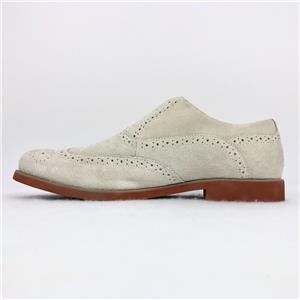 grey suede wingtip shoes