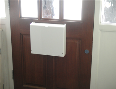 LARGE LETTERBOX CAGE POST MAIL GUARD LETTER CATCHER PROTECTOR ...