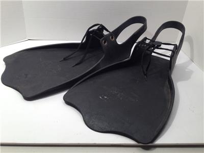 Caddis Fishing Black Tie Float Tube Fins Swim Flippers Fins Made in USA ...