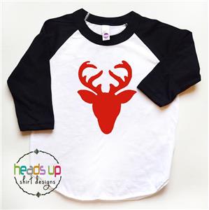 Cute Reindeer Boy Girl Christmas Shirt Toddler Infant Kids T-Shirt