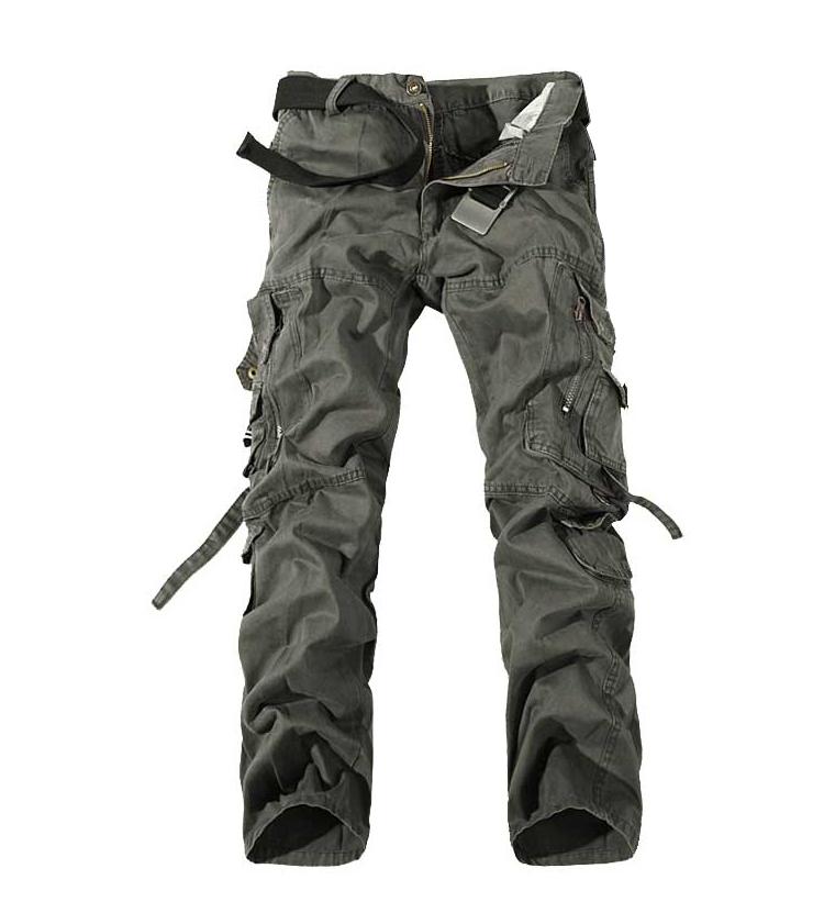 Men Multi Pocket Overall Military Army pants Cargo Camo Combat Work ...