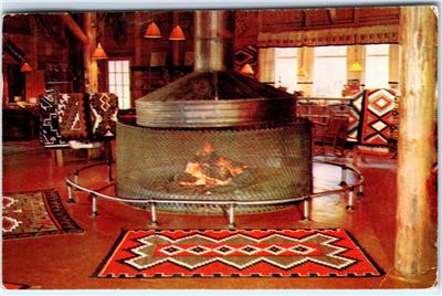 Rocky Mountain National Park Co Fireplace Grand Lake Lodge C1960s