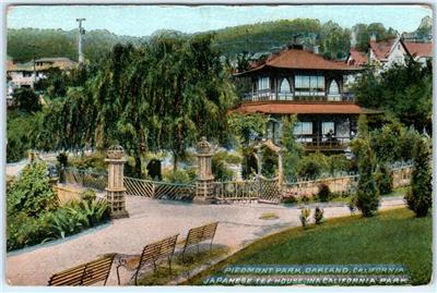 Oakland California Ca Piedmont Park Japanese Tea Garden Ca 1910s