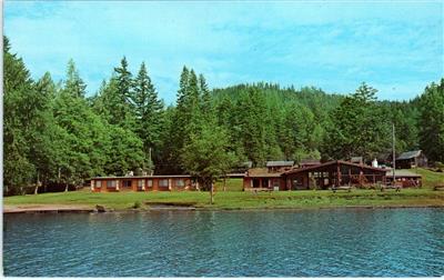 Lake Crescent Wa Washington Log Cabin Resort Trailer Park