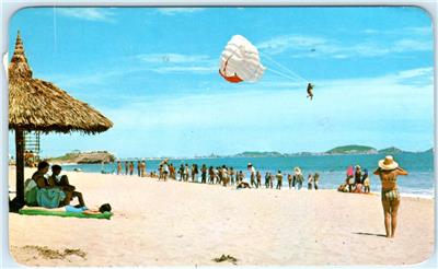 Mazatlan Sinaloa Mexico Las Gaviotas Beach Parachute Ride Mazatlan Sinaloa Mexico Las Gaviotas