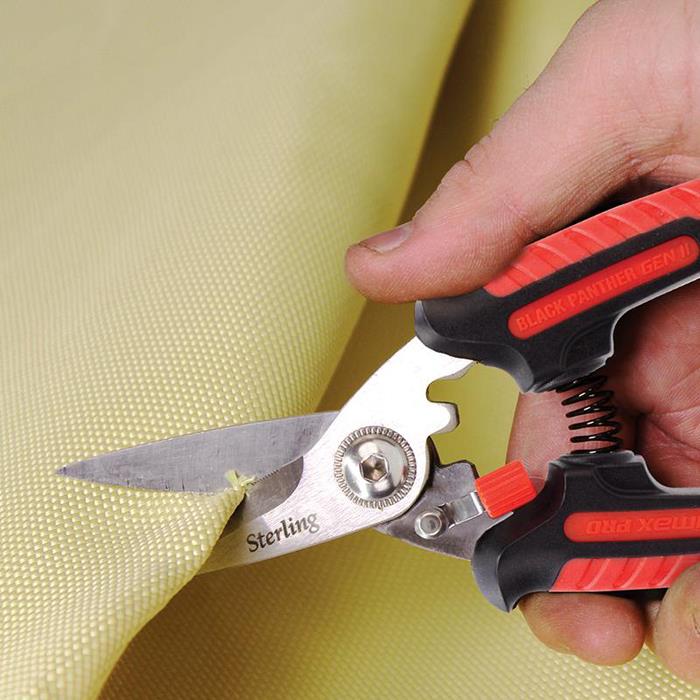 Qty 5 Stirling 200mm 8/" Black Panther Industrial Grade Snips Stainless Steel