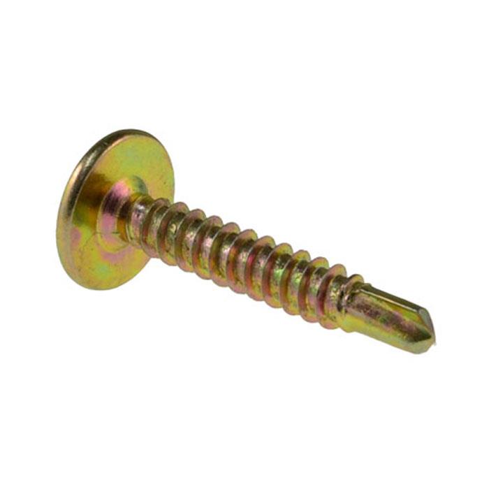 Button Self Drilling 8g-18 x 32mm Zinc Yellow Metal Phillip Screw Coarse 500Pcs