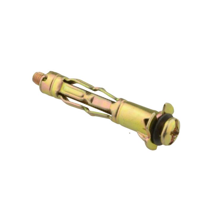 Qty 200 Hollow Wall Anchor M4 (4mm) x 8mm 16mm Grip Range Zinc Yellow