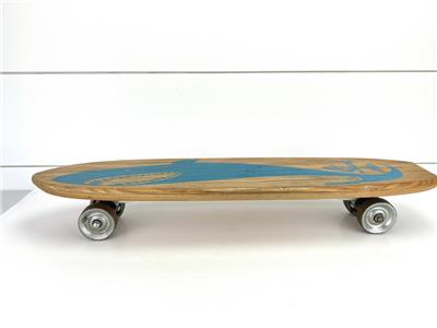 NASH ナッシュ スケートボード Shark ビンテージ Vintage Nash Shark Skateboard in Wood with Light Blue Shark