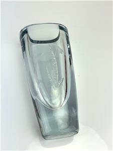 Vtg Stromberg Strombergshyttan Floral Etched Crystal Art