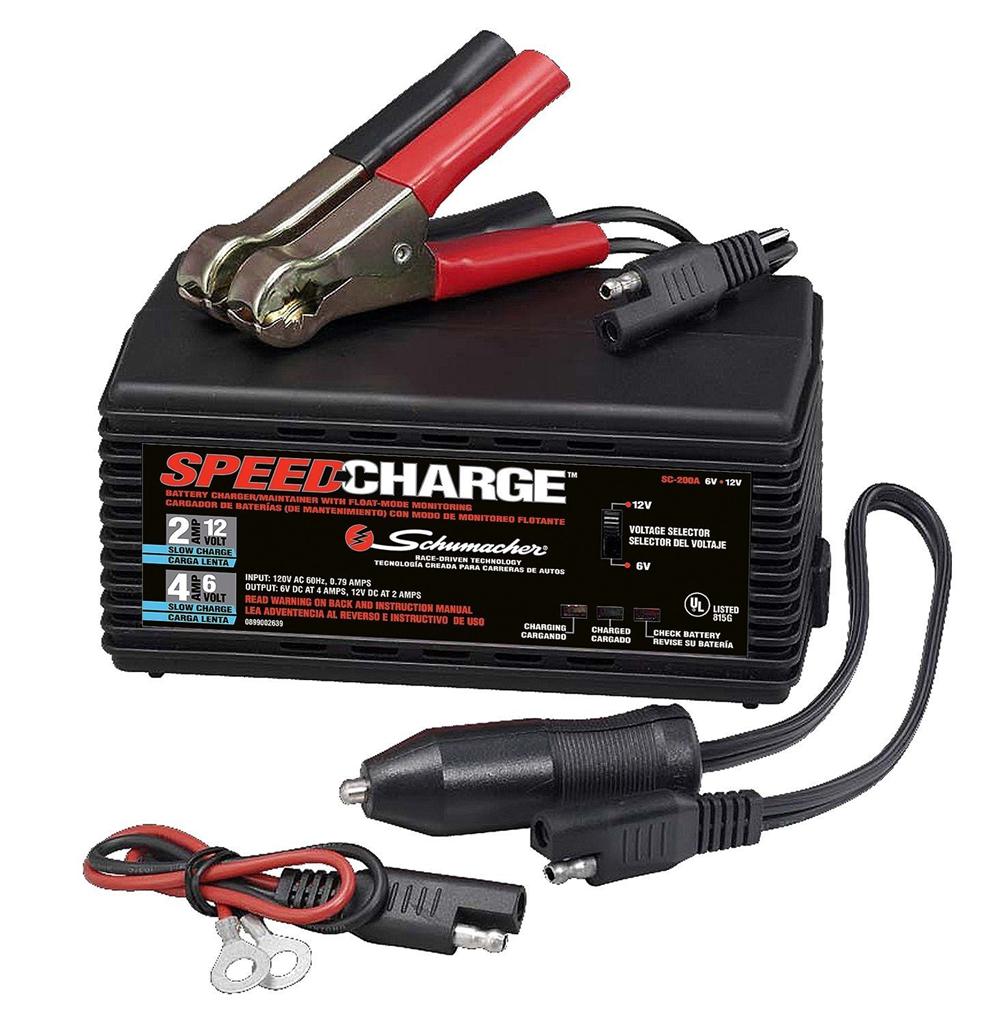 Schumacher SC 200A 12V 6V 4 Amp Battery Charger Jump Starter Car ATV ...