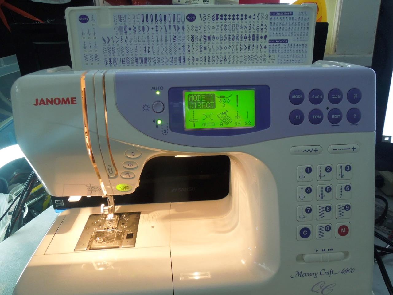 JANOME MEMORY CRAFT 4900 informatisé machine à coudre modèle MC4900QC