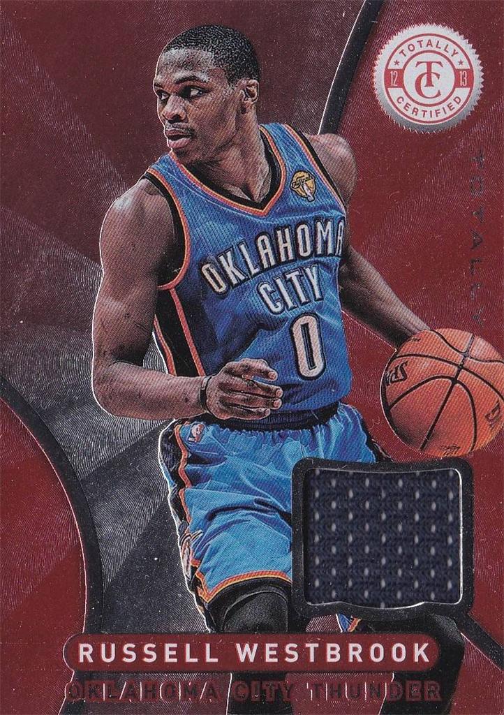  russell westbrook 2012-13 totally certified red game