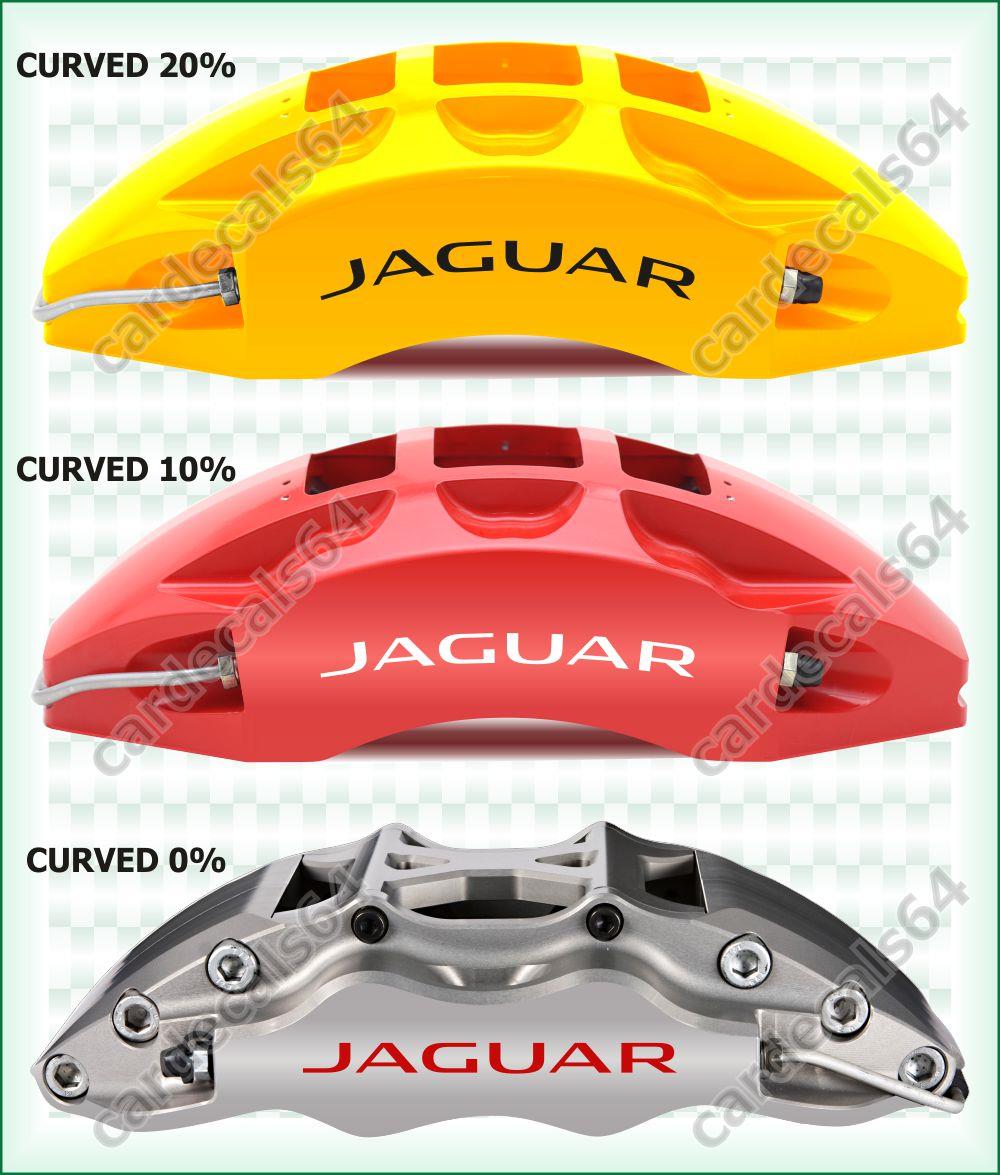 Jaguar X 8 Decal Sticker Brake Caliper Curved 0 10 20 Emblem Vinyl