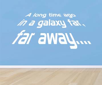 LONG TIME AGO IN A GALAXY Star Wars Quote Decal WALL STICKER Art Decor SQ1042