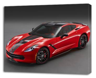 Chevrolet Corvette Stingray Pacific CANVAS PRINT Home Wall ...