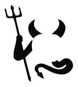 MACBOOK Mac Pro Air Sticker Funny Apple ALL SIZES Satan M92 DEVIL Decal LAPTOP