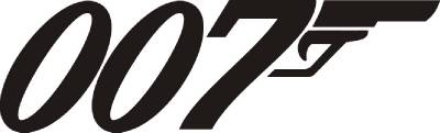 007 James Bond Decal WALL STICKER Silhouette Home Decor Art Secret ...