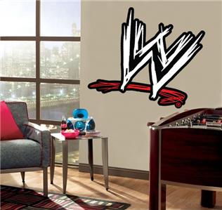 Choose Size/Color- WWE LOGO Decal Removable WALL STICKER ...
