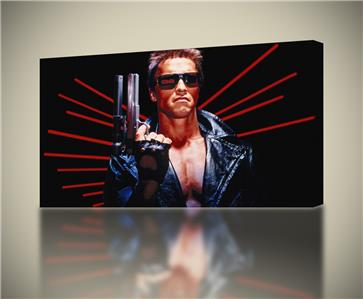 Arnold Schwarzenegger Terminator Movie Home Wall Art Canvas Picture Print A1 A0