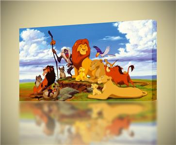 The Lion King Simba Mufasa Canvas Print Home Wall Decor Giclee Art