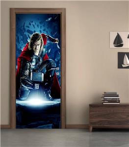Thor The Avengers Marvel 3d Door Wrap Decal Wall Sticker Decor Mural Art D257 Ebay