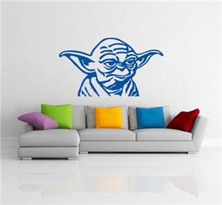 Baby Yoda 3D Smashed Wall Sticker Decal Decor Art Mandalorian Star Wars J1476