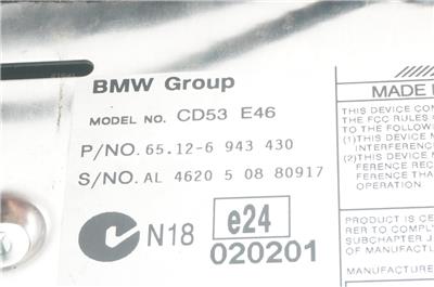 AUX INPUT! OEM BMW Business CD53 Radio Stereo CD Auxiliary Port 03