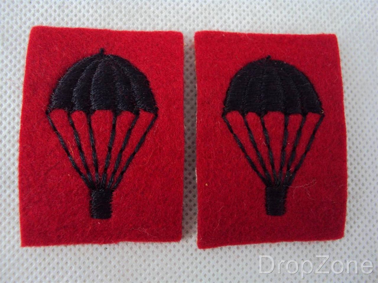New British Army Military Parachutist Blue / Red Cloth Patch / Badge | eBay
