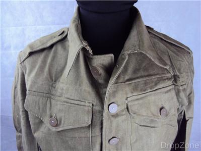 Post Wwii Korean War British Military Denim Battledress