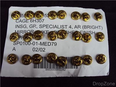 6 Pairs Of Us Military Army Collar Insignia Nsn 8455 00