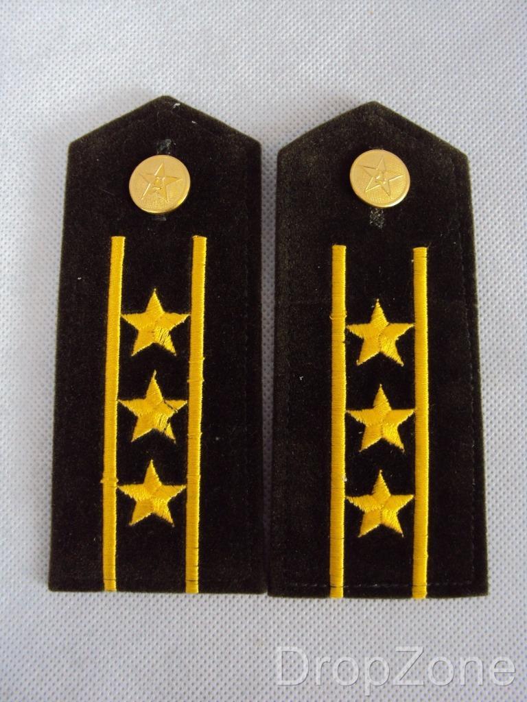 Chinese Military Peoples Liberation Army Pair of Rank Insignia Epaulettes - Foto 2 di 8