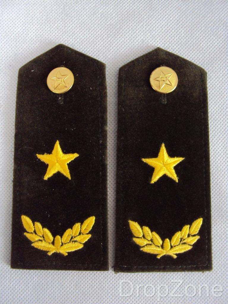 Chinese Military Peoples Liberation Army Pair of Rank Insignia Epaulettes - Foto 4 di 8